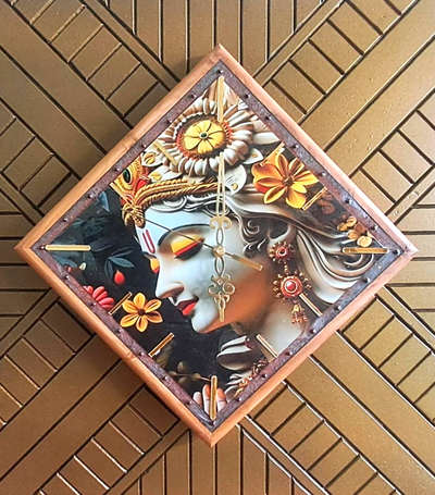 #wall decor
#wall clock
#craft
#living wall
#Pooja room