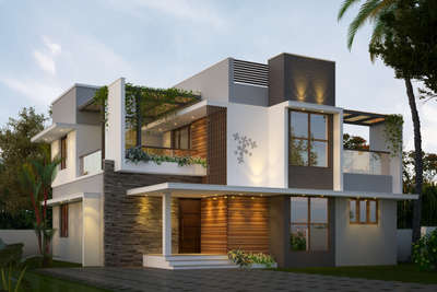 #KeralaStyleHouse #ContemporaryHouse #modernhouse #ElevationDesign #HomeDecor