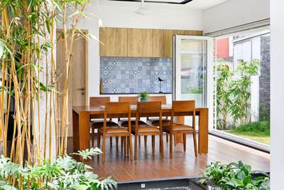 Courtyard House 
Client Name : Dr. Sachin George & Dr. Rosina Sachin 
 #diningarea