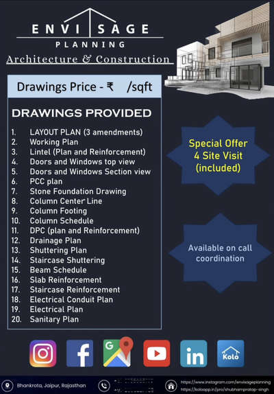 𝓦𝓮 𝓰𝓲𝓿𝓮 𝓼𝓱𝓪𝓹𝓮 𝓽𝓸 𝓭𝓻𝓮𝓪𝓶𝓼 😇
And provide
✔️ Floor Planning,
✔️ Construction
✔️ Vastu consultation
✔️ Site visit, 
✔️ Structural Designs
✔️ Steel Details,
✔️ 3D Elevation
✔️ Construction Agreement
and further more!

#civil #civilengineering #engineering #plan #planning #houseplans #house #elevation #blueprint #design