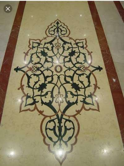marble flooring design inlay work 1500 par sqr feet #
