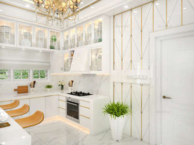 Neo classical luxurious kitchen design concept

#KitchenIdeas #KitchenInterior #whitekitchen #calicutdesigners