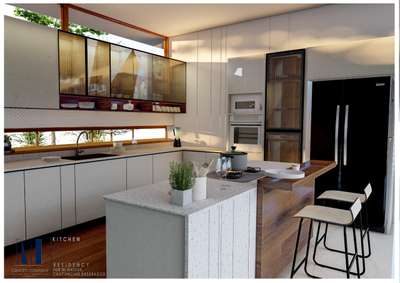proposed modern kitchen at kasargod  #moderndesign #HouseDesigns  #InteriorDesigner  #KitchenIdeas  #modernkitchen  #3d  #Kasargod  #interiordesign