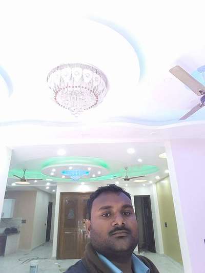 bedroom pop fol ceiling esqyar ranig fut meteriyal ke sath 150 rupeya fut hai call mi