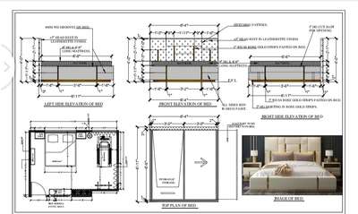 Bed # detail #with # side
#table #by#neelam#design#😇😇