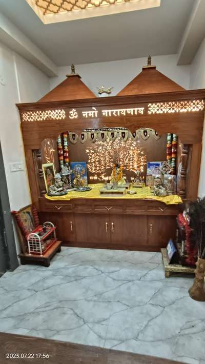 teak veniour mandir with touchwood polished  #mandir wooden # sagwaan veniour  #polish work #mdf cnc work #restructuring