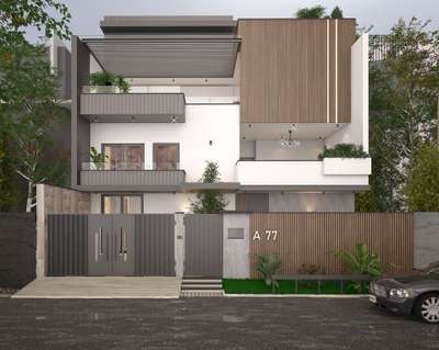 #exteriorwoodencladding house exterior design.
#exteriordesigns #HouseDesigns #exterior3D #exteriorwoodencladding  #acp_cladding #modernelevation #ElevationHome #3D_ELEVATION
