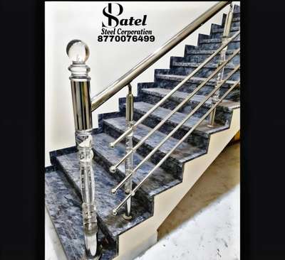 Regular SS Railing With Acrylic Master column 
#sswork #StainlessSteelBalconyRailing #StaircaseDesigns #StaircaseDecors #GlassStaircase #GlassHandRailStaircase #StaircaseIdeas #GlassBalconyRailing #railling #Railings #railing #railingcustom #Acrylic #HomeDecor #kolotrending #kolopost #koloviral #reach #top #toptags