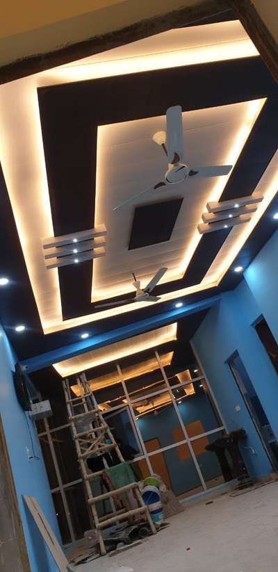 new site all work pvc panel and electricity  
#PVCFalseCeiling #wire #cellinglight