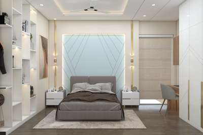 Master bed wall design
 #Architectural&Interior  #MasterBedroom  #WallDesigns  #3drenders  #trendingdesign