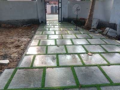 #work  #to  #Palakkad  #vadakkencherry  #manjapra
 #stone. #BangaloreStone  #flaimad
 #size 2/2 #
 #artificialgrass. #Vietnam  #