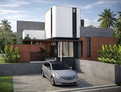 4bhk contemporary house in kottayam