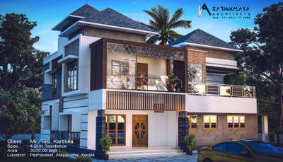 Client: Mr. Raju, Karthika 
Location: Pazhaveed, Alappuzha 
Area: 3000.00 Sqft
Spec: 4BHK

www.karmmalayaarchitects.com