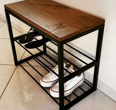 shoe rack,........ for order DM us. .. #shoerack  #Woodenfurniture   #Metalfurniture  #fihlaspacebydhanerwa