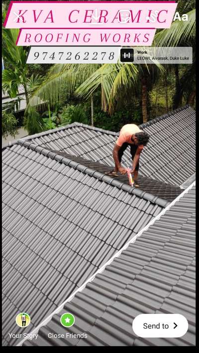 Roofing works