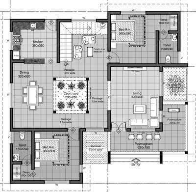 Model plan #basic vasthu concept #
 (ground floor - 1652 square feet)
(first floor - 1112 square feet)
(Total floor Area - 2764 square feet)
 #modern elevation #Client_jemsheer_kalpetta_wayanad,kerala.