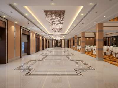 PUSHKARA RESORT & SPA (Pushkar)
Pre function Area 
Size :- 30'-0" x 120'-0"
#banquethall #italianmarblepolish #itailan #popfalseceiling #columndesign #WALL_PANELLING #FlooringDesign #FrontDoor
