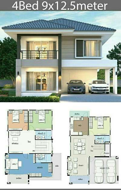 *3D elevation *
plan and 3D elevation design