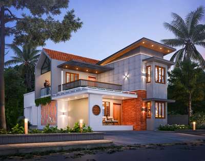 Proposed design for Mr.Vipin & Anu @ Kottayam  #Architectural&Interior 
Area - 1900 sqft
3bhk