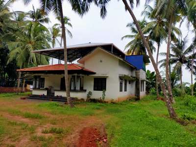 sheet work +tile work completed in chamravattom #RoofingDesigns  #transformation  #MixedRoofHouse  #MetalSheetRoofing  #tileroof