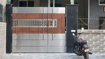 stainless #steel door #DoubleDoor  #gateDesign