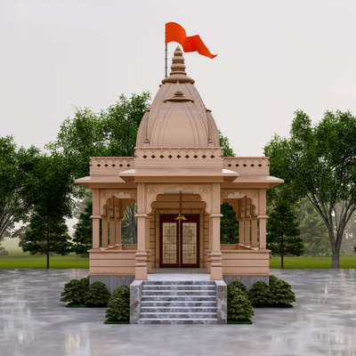 temple design 3d work  #templedoor