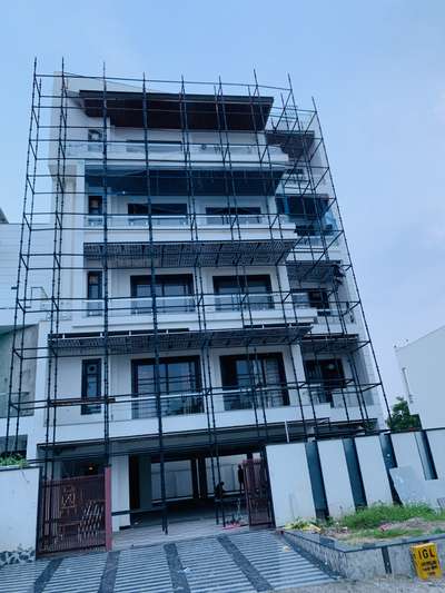 One more Project Started on Ansel Town Rewari  #rewari  #exteriordesigns  #exterior_Work  #frontElevation  #acp_cladding  #acp_design  #acpsheet  #WoodenBalcony  #WoodenFlooring  #exterior3D  #ElevationHome  #HomeDecor  #homedesignideas  #HomeDecor  #architecturedesigns  #Architect  #Architectural&Interior  #Haryana  #narnaul  #bawal  #homedecoration