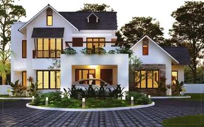 3D | elevation| Kerala homes| exterior