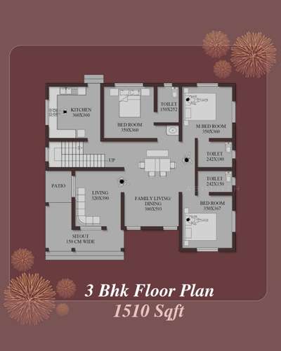 3 Bhk Floor Plan 👉🏻 1510 Sqft
North Facing 
Construction Cost 30 Lakhs

#FloorPlans #3BHK #3BHKPlans #ContemporaryHouse #floorplan #lshapesitout #patio #2dDesign #2ddrwaings #plans
#keralahomes #kerala #architecture #plan #keralahomedesign #home #homesweethome #keralaarchitecture #interiordesigner #homedesign #keralahomeplanners #homedesignideas #homedecoration #homes #floorplans #traditional #keralahome #vasthu #vasthuplan #freekeralahomeplans #homeplans #keralahouse #architecturedesign