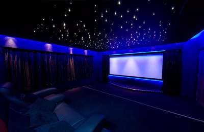 Home theatre ceiling - Optic fibre