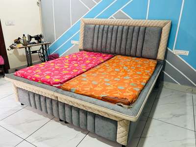 Bed covering stitched by me in Yamunanagar
Call me on 9896683190 
 #sofacover  #MasterBedroom  #WoodenBeds  #stitching  #ModernBedMaking #sofabed