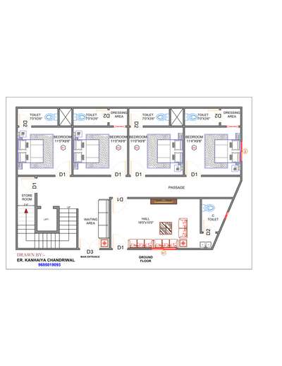 Hotel planning
5Master bedroom
Largest hall
common toilet
Lift, stairs
 #MasterBedroom 
 #hotels 
 #planning 
 #storeroom 
 #CivilEngineer 
 #hall