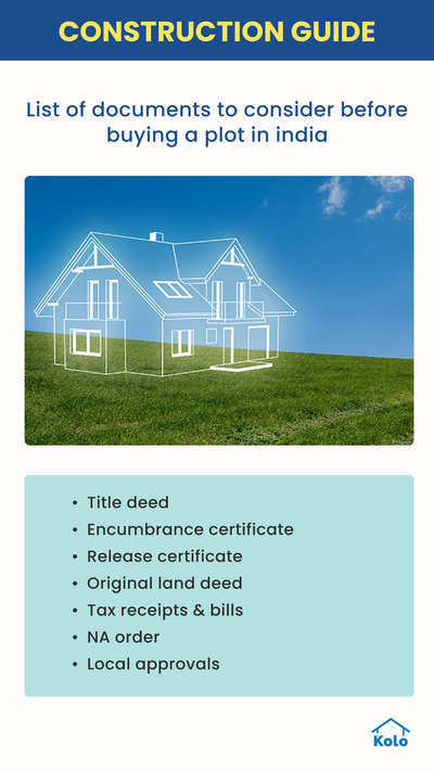 Take a look at the necessary documents you must have before buying a new plot in India

Make sure all your papers are in order. 👍🏼

Learn tips, tricks and details on Home construction with Kolo Education 🙂

If our content has helped you, do tell us how in the comments ⤵️

Follow us on @koloeducation to learn more!!!

#koloeducation #education #construction #setback  #interiors #home #building #area #design #learning #spaces #expert #consguide