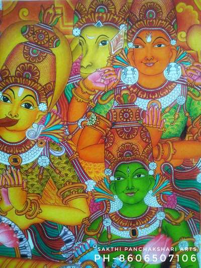 Garuda, Daksha, Lord Agni, Goddess Bhudevi, detail of Anandhasayana mural painting 🎨 
SPA Arun Achary 
;
#KRISHNA

#krishnapainting

#mural #muralwall #muralpaintingonwall

#muralpaintingoncanvas

#canvaspainting

#TexturePainting

#Living RoomPainting

#Painter

#Royal_touch_painting_kerala

#murals

#Architectural&Interior

#new_home

#murals

#muralart

Art & Murals