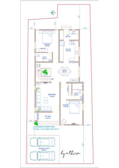 #4BHKPlans  #FloorPlans #2DPlans #WestFacingPlan  #trivandram #keralaplan  #2300sqft