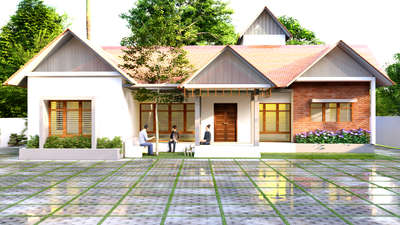 traditional minimalist design @beenachi, wayanad. built-up area :1500 sqr ft
approx estimate :300000/-