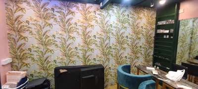 Interior Wall Covering at New Parlour Chennai  #customized_wallpaper #wallpaperindia #wallpaperdecor #wallcovering #wallpapersrolls #wallpaperprice