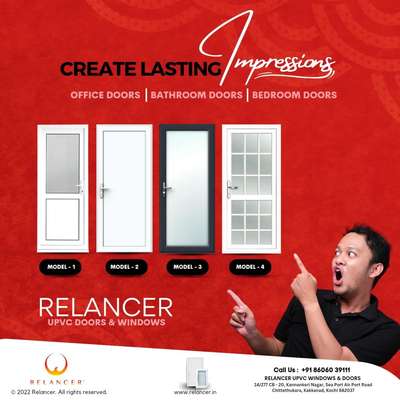 Office Doors, Bathroom Doors and Bedroom Doors from Relancer UPVC

#relancer #relancerupvc #relancerupvcdoors #relancerupvcdoorsandwindows #upvc #upvcdoors #upvcwindows #interiordesignideas #architect #architectkerala