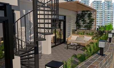 balcony 3d  #InteriorDesigner