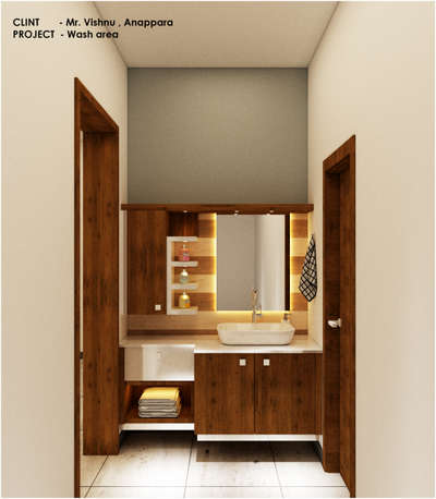 wash area 3d design.