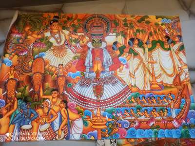 #mural  #muralpaintingoncanvas  #arts  #traditionalmuralpaintings