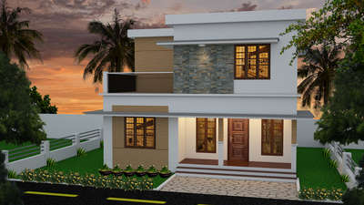 #budget_home #1225sqft #exterior_Work #exteriordesigns #exterior3D #exterior_ #exteriorvisualization #3dhouse