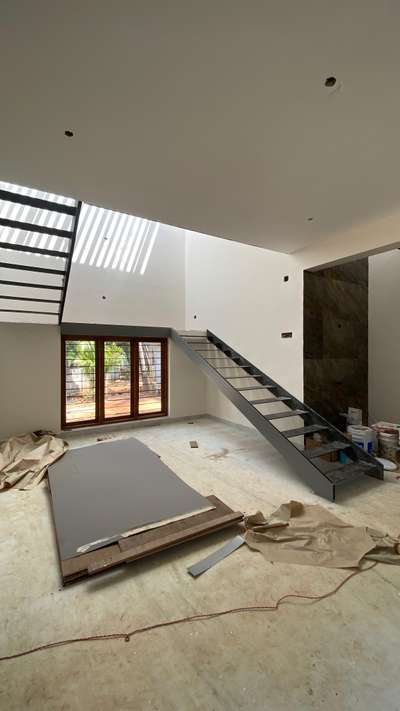 FINISHING STAGE 
#StaircaseDesigns #ContemporaryHouse #naturallight