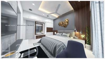 Master bedroom interior
#InteriorDesigner #KeralaStyleHouse #ModernBedMaking #Contractor #ContemporaryHouse #kochiinteriordesigners #thrissurinterior  #interiorfitouts  #fabrication_work #GypsumCeiling #plastering #LivingRoomDecoration #BedroomDecor