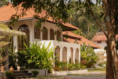 Arcade - Where arches, light, and landscape converse, and tradition finds a quiet contemporary soul.
Completed: 2025 
Area: 4488 Sq.ft
#ContemporaryHouse #colonialarchitecture #colonial_style #arch #keralaarchitectures