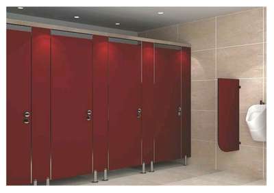 *HPL Toilet Cubicle *
The boards are compact and phenolic bonded and are water specially manufactured to withstand continuous flow of water. The fittings are specially designed to withstand constant use. The boards are pre laminated in verious colours.