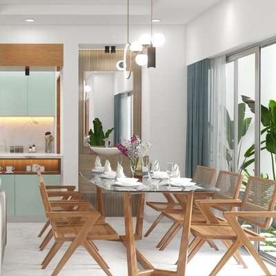 Interior Design @ Kannur 

#interiordesign  #dinning #KitchenIdeas #kithchen #OpenKitchnen #KitchenCabinet #Cabinet  #rendering #vrayrender #interior #diningspace  #DiningTableAndChairs