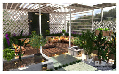 patio design of residence @ valanchery  .
.
.
 #residenceproject #patio #KeralaStyleHouse #modernhouses #patiodecor #courtyardhouse #courtyard #PergolaDesigns #green #LandscapeGarden