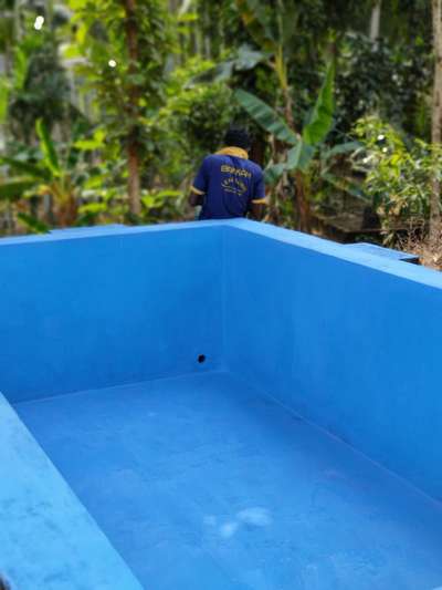 Tank Waterproofing with Dr. fixit Dampguard             #WaterProofings  #WaterProofing  #leakproof  #tankwaterproofing  #constructionsite  #WaterTank  #drfixit
