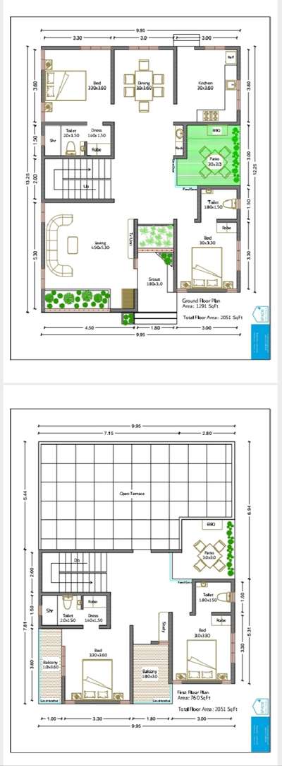 2051 SqFt - 4BHK - Patio ഉൾപ്പെടുന്ന വീടിന്റെ പ്ലാൻ

 #floorplan